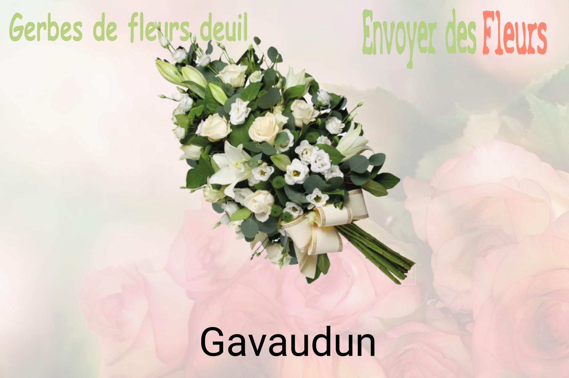 Gerbe de fleurs de deuil livrée à Gavaudun